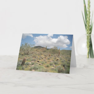 Tarjeta de felicitación del Desierto Pastoral Cact