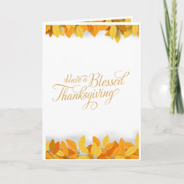 Tarjeta de felicitación del Día de Acción de Graci