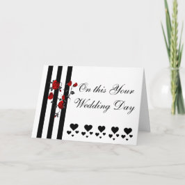 TARJETA DE FELICITACIÓN DEL DÍA DE BODA DEL ART