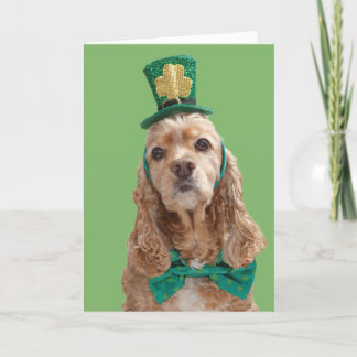 Tarjeta de felicitación del día de cocker spaniel