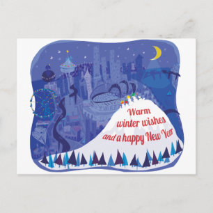 Tarjeta de felicitación del día de fiesta de