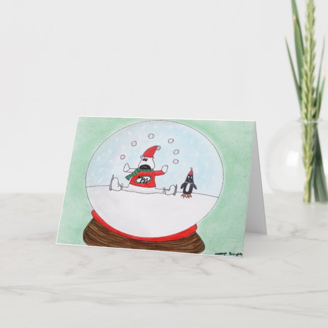 Tarjeta de felicitación del día de fiesta de (Anverso)