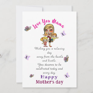 Tarjeta de felicitación del día de la madre