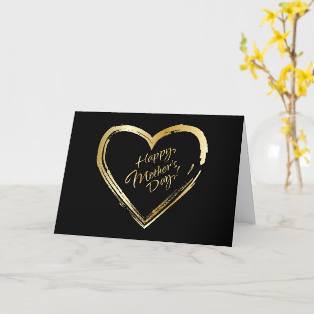 Tarjeta de felicitación del Día de la Madre (flor amarilla)