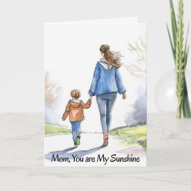 Tarjeta de Felicitación del Día de la Madre (Anverso)