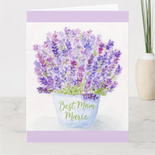 Tarjeta de felicitación del día de la madre con ac