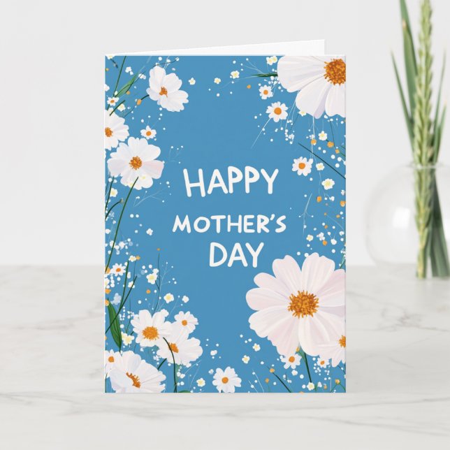 Tarjeta de felicitación del día de la madre con ma (Anverso)