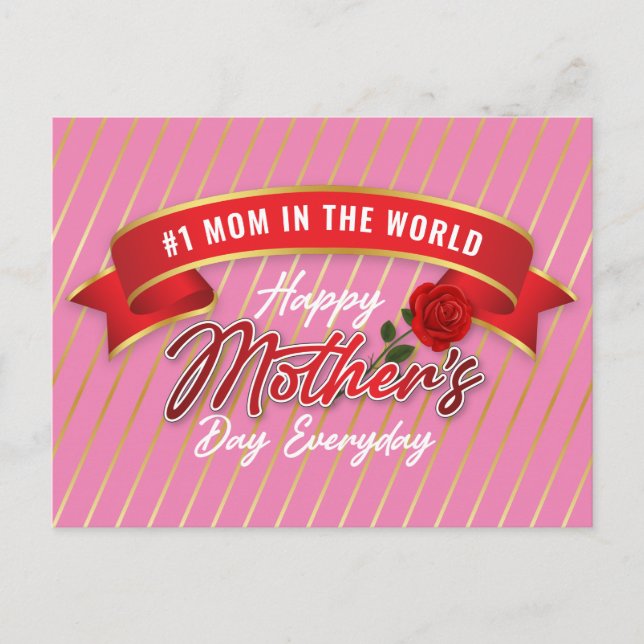 Tarjeta de felicitación del día de la madre con pa (Anverso)