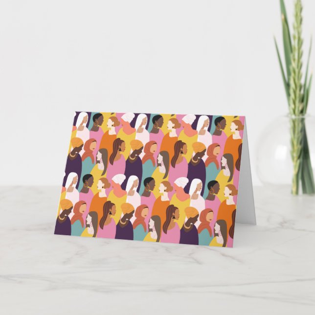 Tarjeta de felicitación del Día de la Madre (en bl (Anverso)