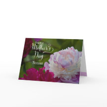 Tarjeta de felicitación del Día de la Madre en Peo