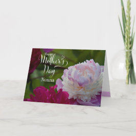 Tarjeta de felicitación del Día de la Madre en Peo