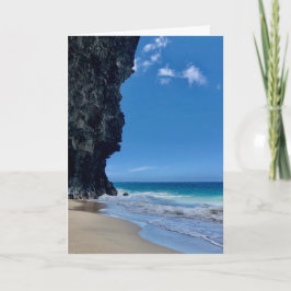 tarjeta de felicitación del día de la playa de Han