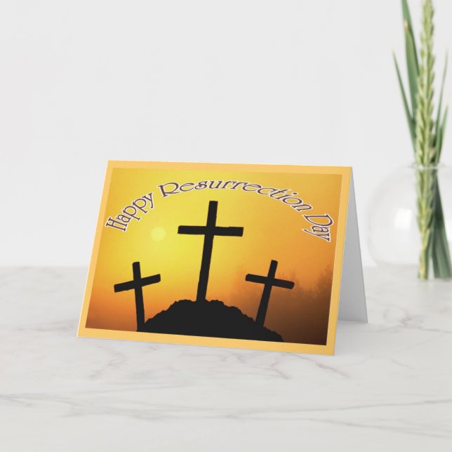 Tarjeta de felicitación del día de la resurrección (Anverso)