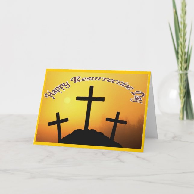 Tarjeta de Felicitación del Día de la Resurrección (Anverso)