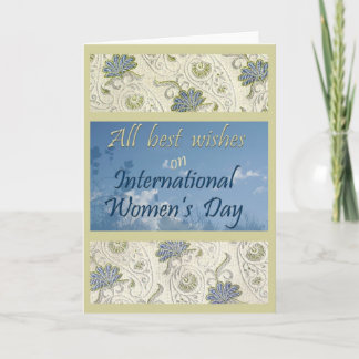 Tarjeta de felicitación del día de las mujeres