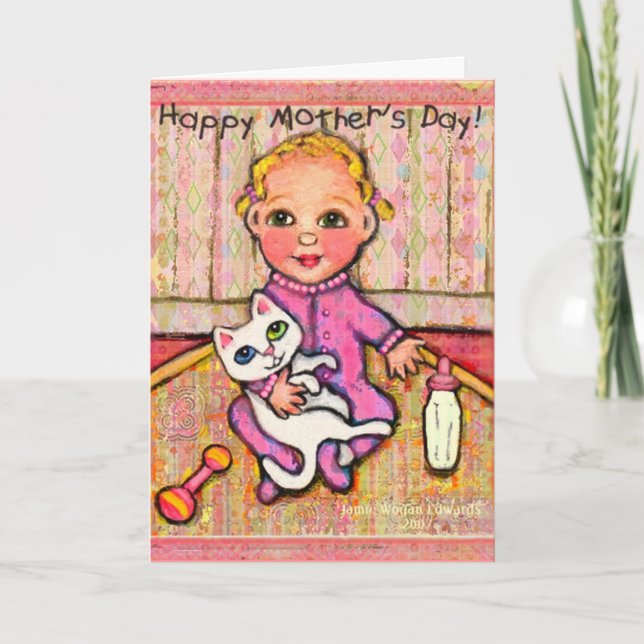 Tarjeta de felicitación del día de madre (Anverso)