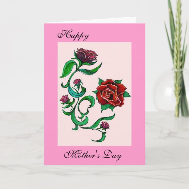 Tarjeta de felicitación del día de madre (Anverso)