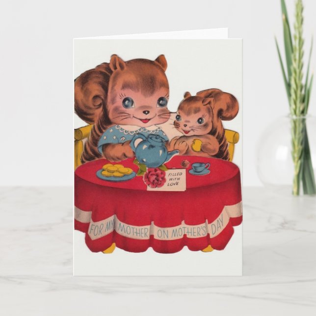 Tarjeta de felicitación del día de madre de la (Anverso)