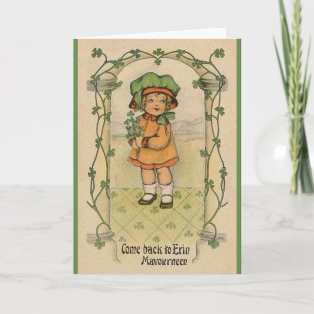 Tarjeta de felicitación del día de Mavourneen St (Anverso)