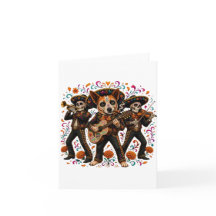 Tarjeta de Felicitación del Día de Muertos
