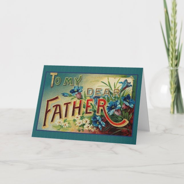 Tarjeta de felicitación del día de padre del (Anverso)