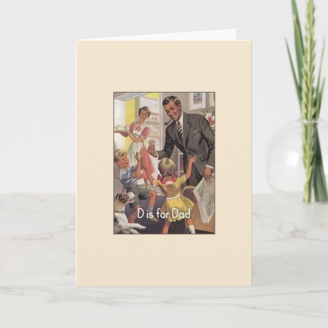 Tarjeta de felicitación del día de padre del (Anverso)