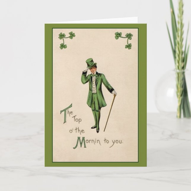Tarjeta de felicitación del día de San Patricio (Anverso)