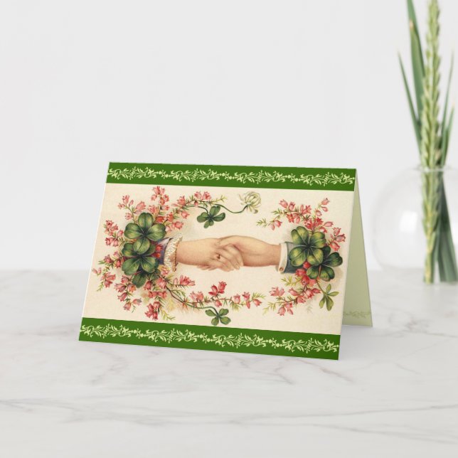 Tarjeta de felicitación del Día de San Patricio de (Anverso)