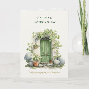 Tarjeta de felicitación del Día de San Patricio Su