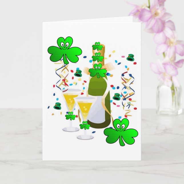 Tarjeta de felicitación del Día de San Patricio Vi (Orquídea)