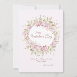 Tarjeta de felicitación del día de San Valentín co