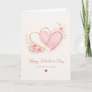 Tarjeta de felicitación del Día de San Valentín co