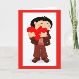 Tarjeta de felicitación del Día de San Valentín pa