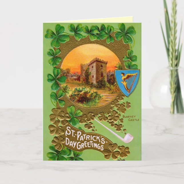 Tarjeta de felicitación del día de St Patrick (Anverso)