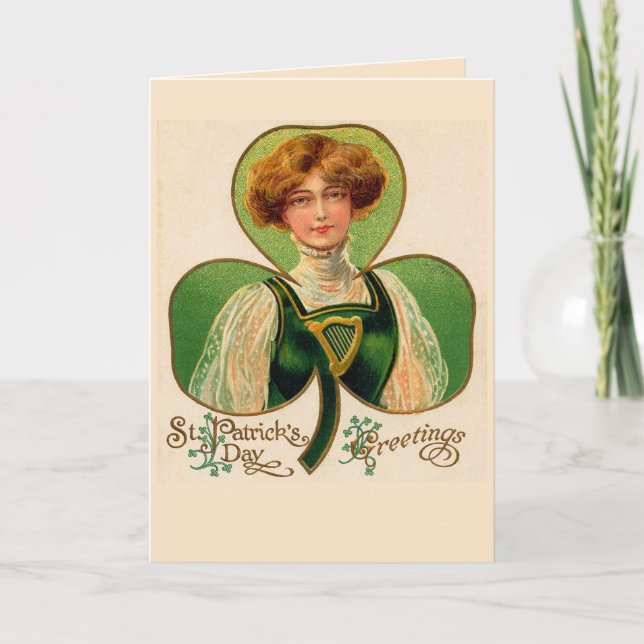 Tarjeta de felicitación del día de St Patrick (Anverso)
