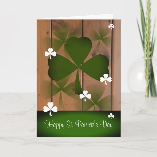 Tarjeta de felicitación del día de St Patrick (Anverso)