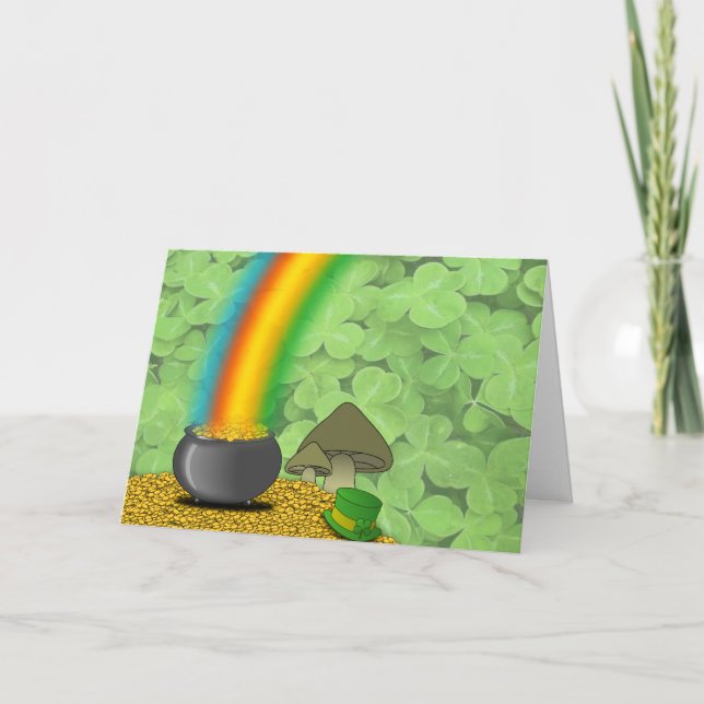Tarjeta de felicitación del día de St Patrick (Anverso)