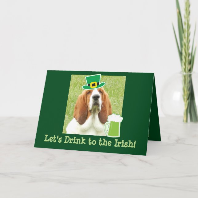 Tarjeta de felicitación del día de St Patrick con (Anverso)