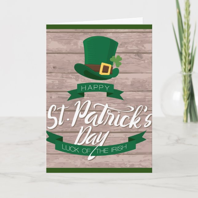 Tarjeta de felicitación del día de St Patrick de (Anverso)