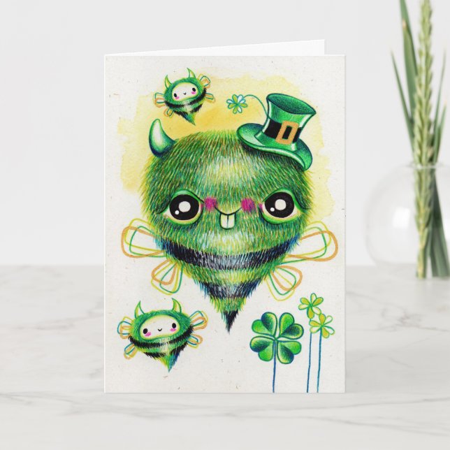 Tarjeta de felicitación del día de St Patrick del (Anverso)