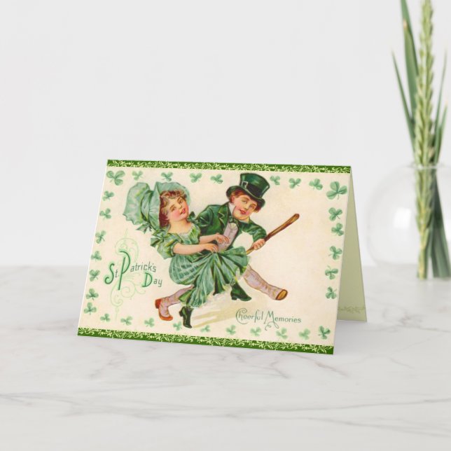 Tarjeta de felicitación del día de St Patrick del (Anverso)