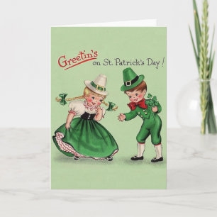 Tarjeta de felicitación del día de St Patrick del
