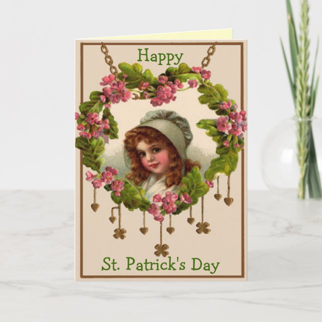 Tarjeta de felicitación del día de St Patrick del (Anverso)
