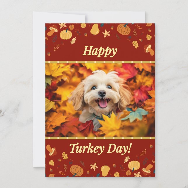 Tarjeta de felicitación del Día de Turquía (Anverso)