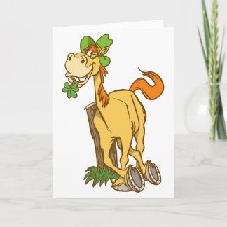 Tarjeta de felicitación del día del Caballo-St