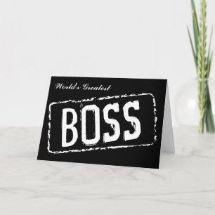 tarjeta de felicitación del día del jefe más grand