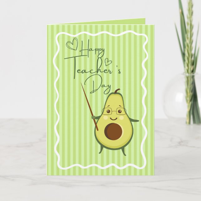 tarjeta de felicitación del día del maestro (Anverso)