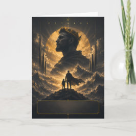 Tarjeta de felicitación del Día del Padre Fantasy 