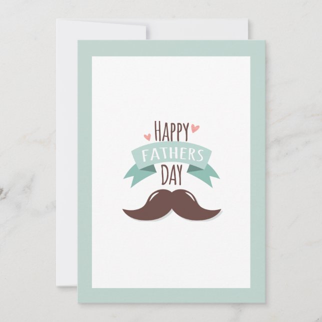 Tarjeta de felicitación del Día del Padre Feliz (Anverso)