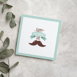 Tarjeta de felicitación del Día del Padre Feliz
